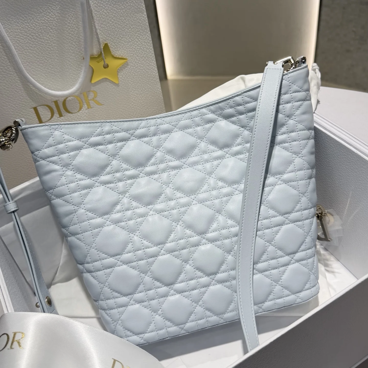 DIOR Shoulder Bags Light Blue-Silver 22.5X14X7.5CM I0010060275 - Image 2
