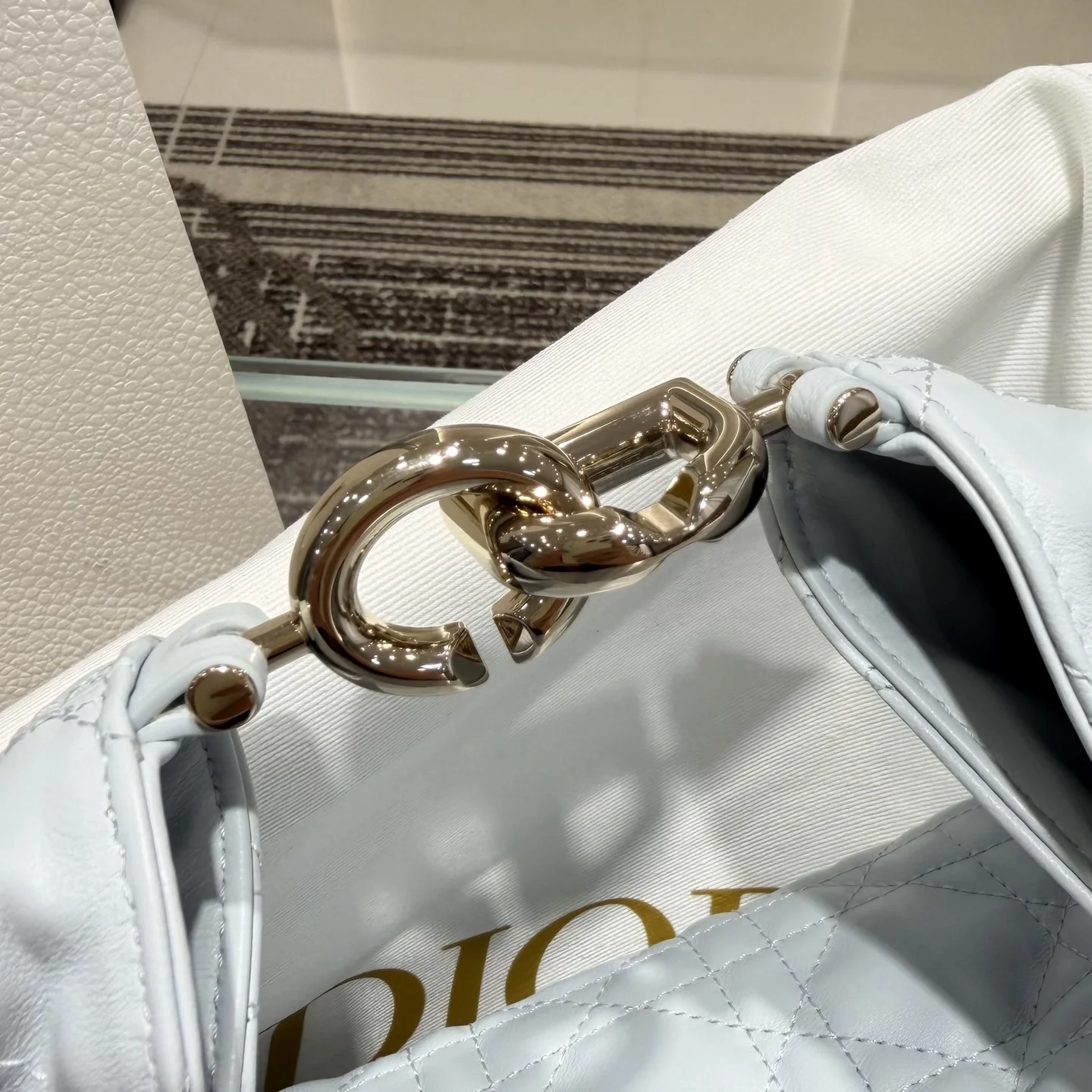 DIOR Shoulder Bags Light Blue-Silver 22.5X14X7.5CM I0010060275 - Image 5