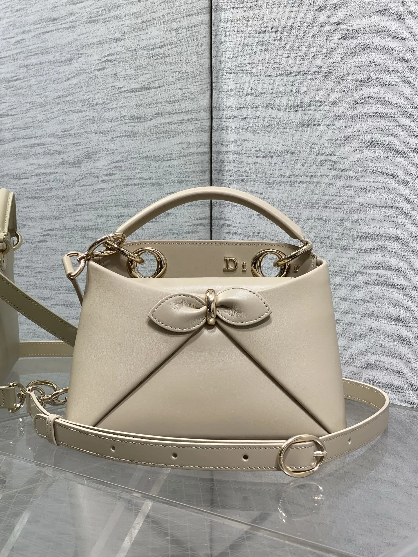 DIOR Top Handle Bags Beige-Gold 21.5X7.5X15CM G6010061100