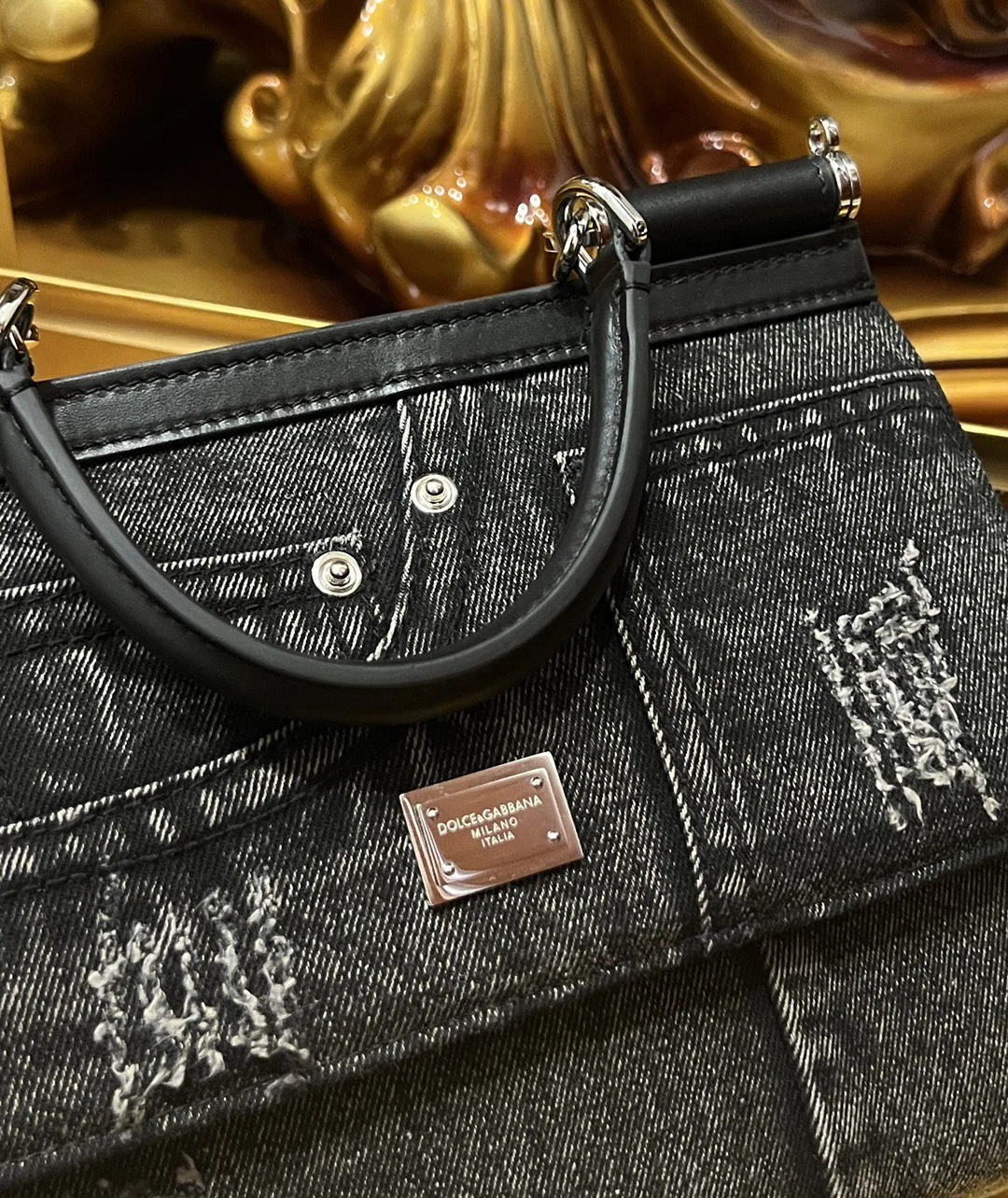 DOLCE & GABBANA Shoulder Bags Black-Silver I0010067166 - Image 2