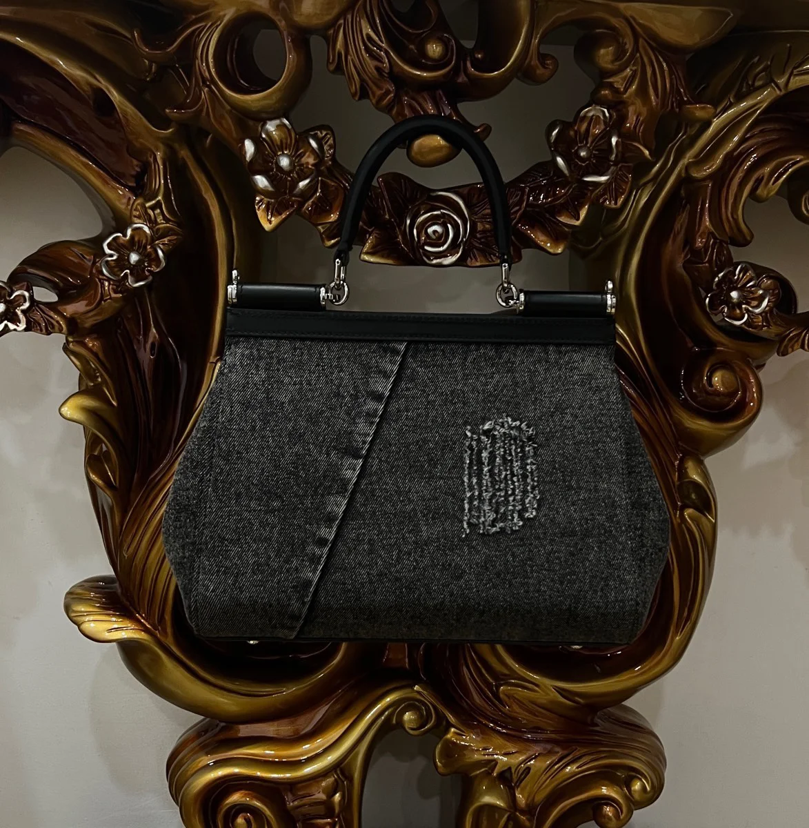 DOLCE & GABBANA Shoulder Bags Black-Silver I0010067166 - Image 3