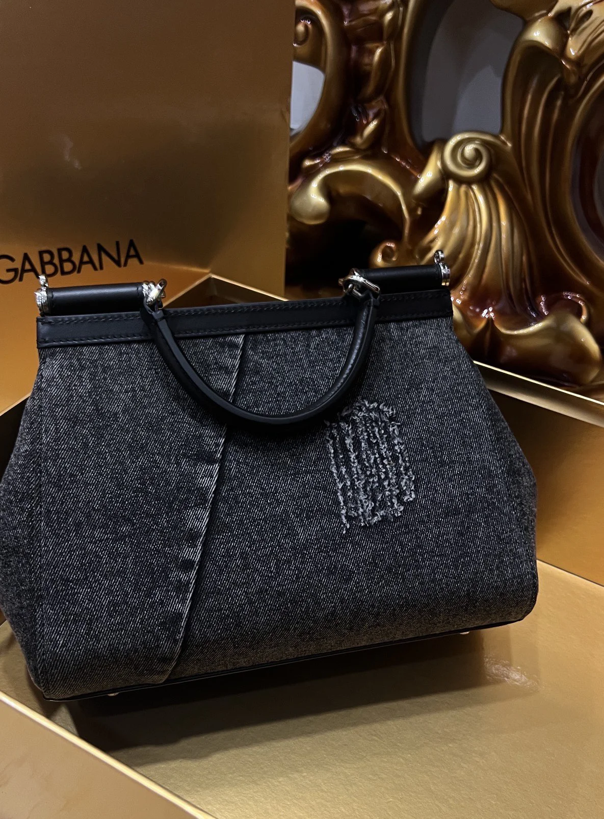 DOLCE & GABBANA Shoulder Bags Black-Silver I0010067166 - Image 6