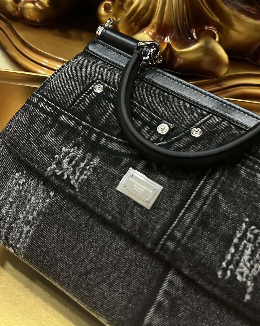 DOLCE & GABBANA Shoulder Bags Black-Silver I0010067166 - Image 8