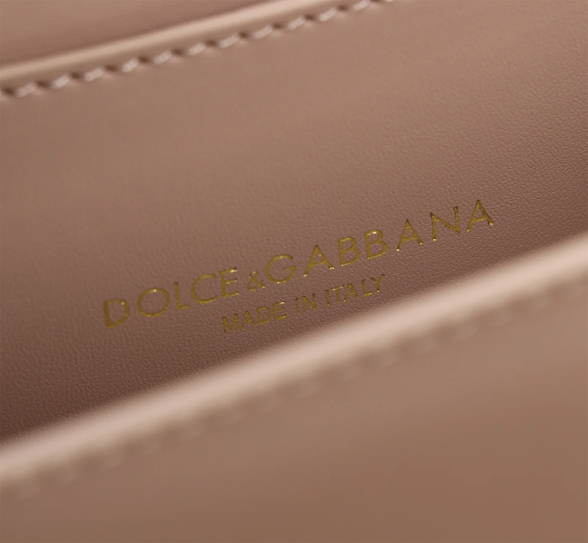 DOLCE & GABBANA Shoulder Bags Leather Pink-Gold 19X4.5X13CM D5010067240 - Image 9