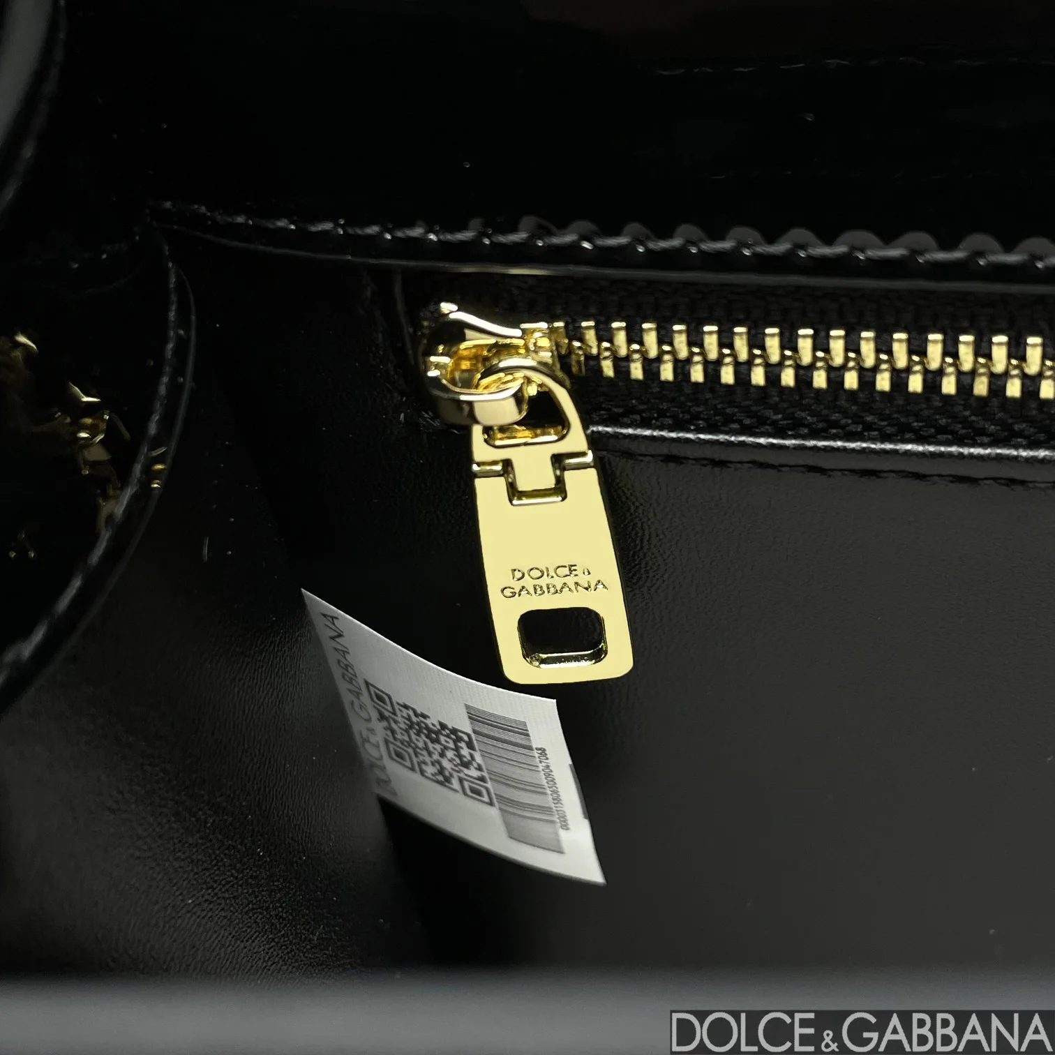 DOLCE & GABBANA Shoulder Bags Patent Calf Leather Black 16X20X5.5CM D5010067170 - Image 9