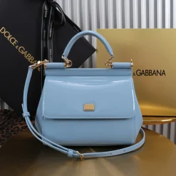 Alternative view of DOLCE & GABBANA Top Handle Bags Blue-Gold 20X16X8CM H5010065988