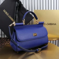 Alternative view of DOLCE & GABBANA Top Handle Bags Blue-Gold 25X17X9CM A00010066047