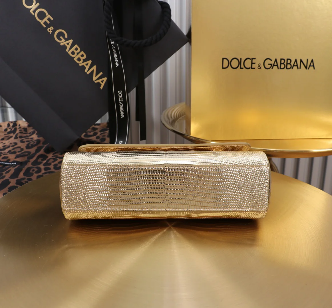 DOLCE & GABBANA Top Handle Bags Gold 18X11X6CM G5010067202 - Image 4