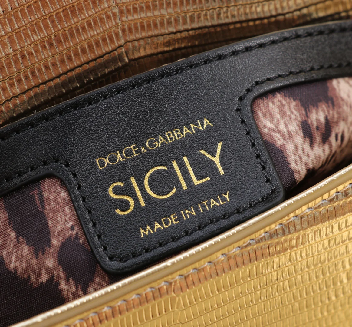 DOLCE & GABBANA Top Handle Bags Gold 18X11X6CM G5010067202 - Image 9