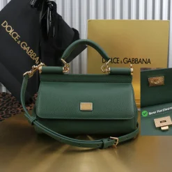 DOLCE & GABBANA Top Handle Bags Green-Gold 18X11X6CM G4010067302