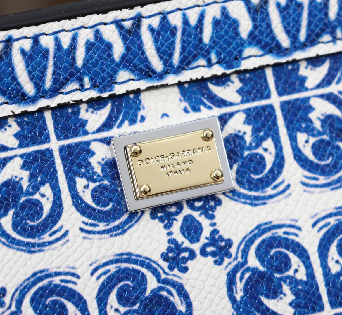 DOLCE & GABBANA Top Handle Bags White-Blue 25X12X20CM D0010066285 - Image 7
