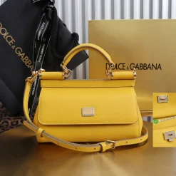 DOLCE & GABBANA Top Handle Bags Yellow-Gold 18X11X6CM G4010067322