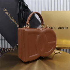 Alternative view of DOLCE & GABBANA Trend Bags Calf Leather Brown-Gold 20X15X6.5CM A22010067285