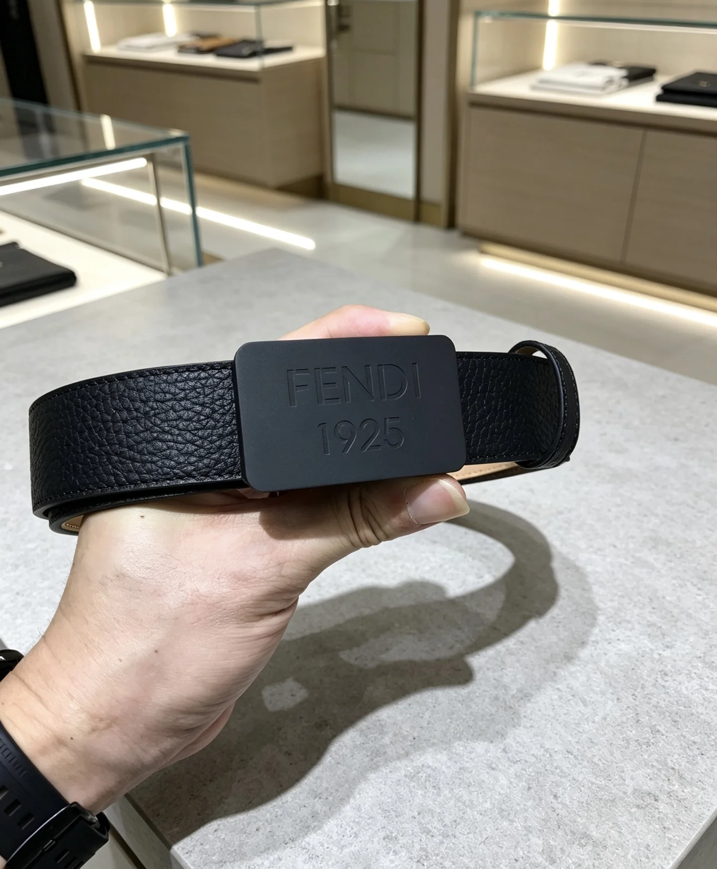 FENDI Belts Black 35mm Width A8010050331