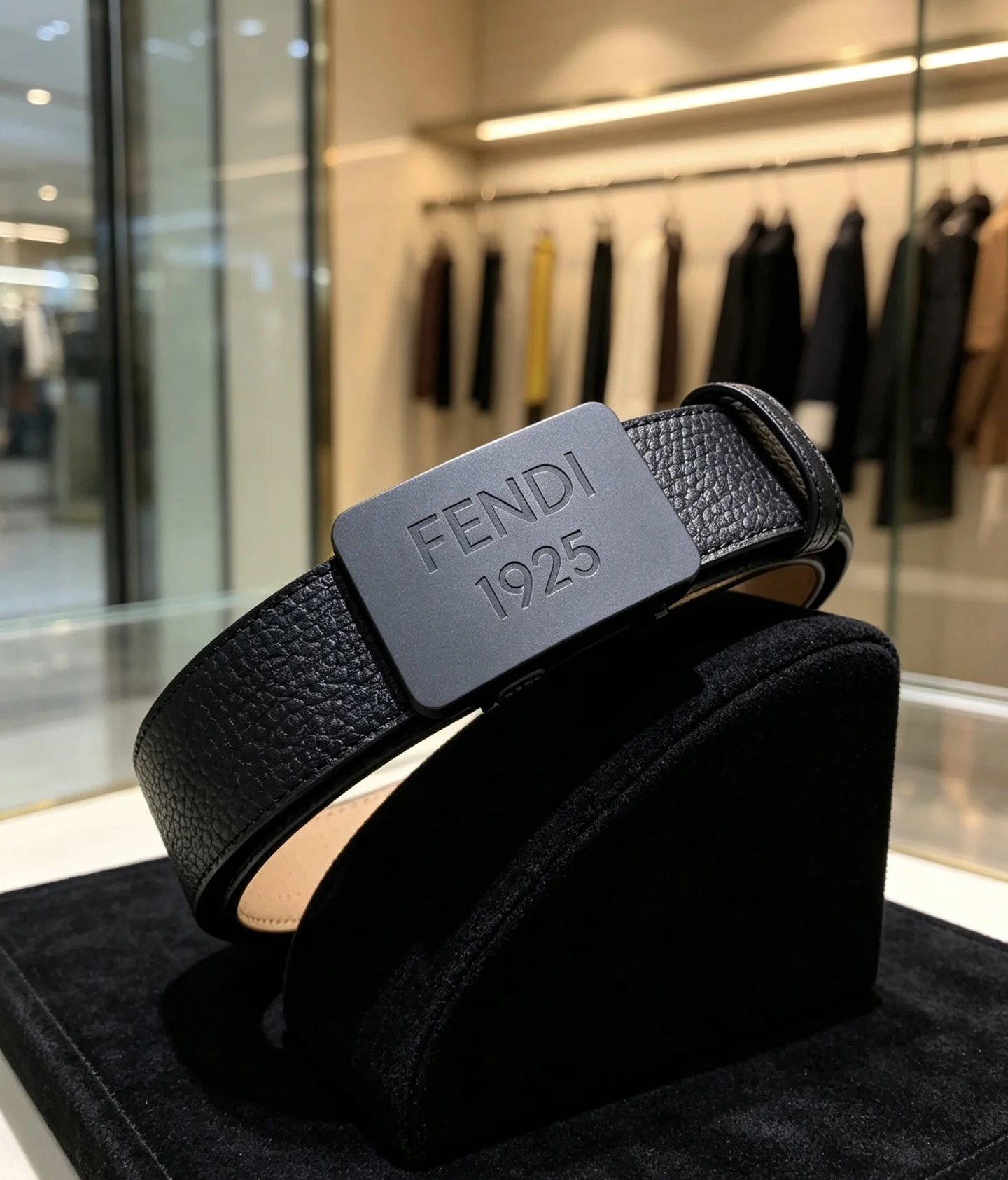 FENDI Belts Black 35mm Width A8010050331 - Image 5