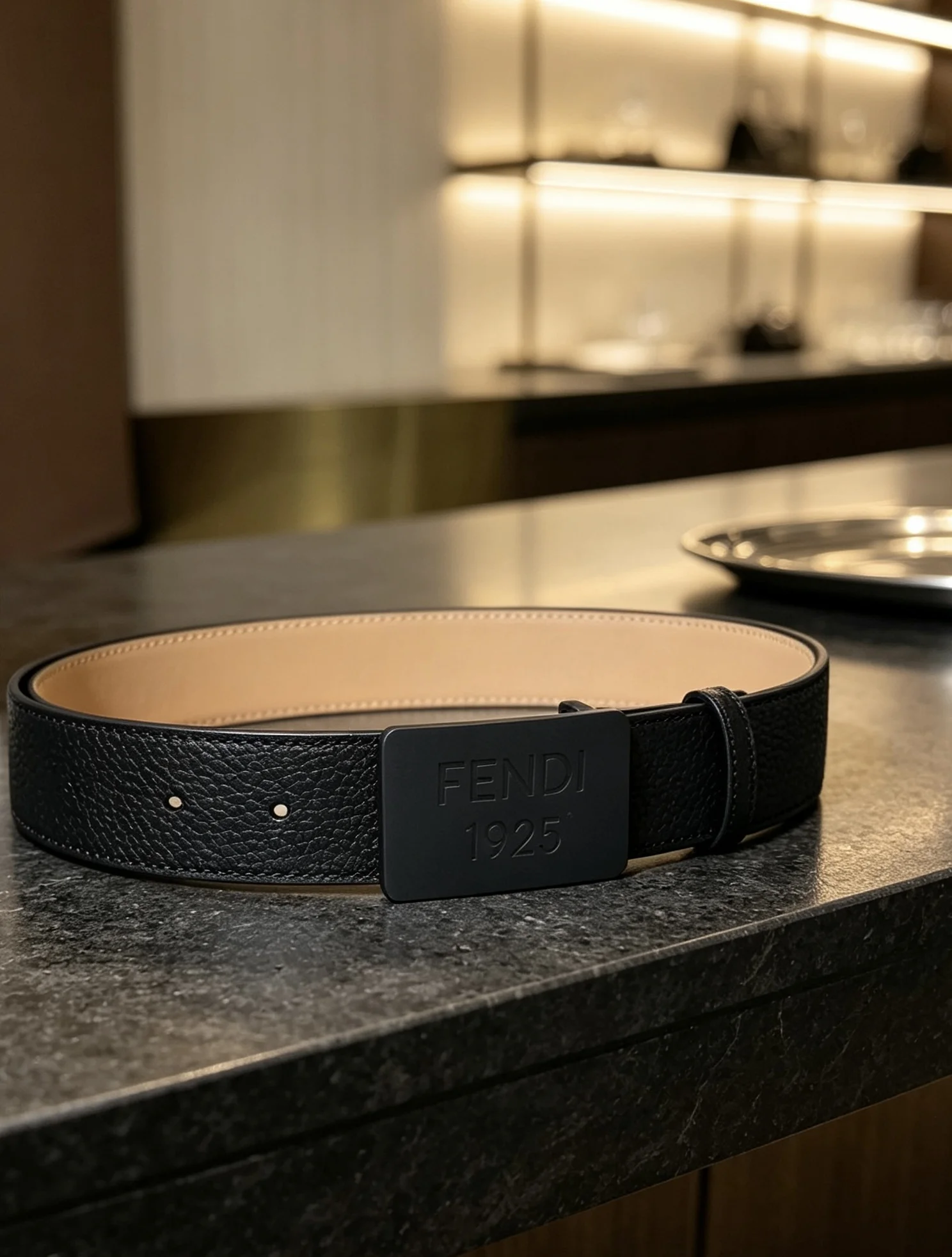 FENDI Belts Black 35mm Width A8010050331 - Image 6