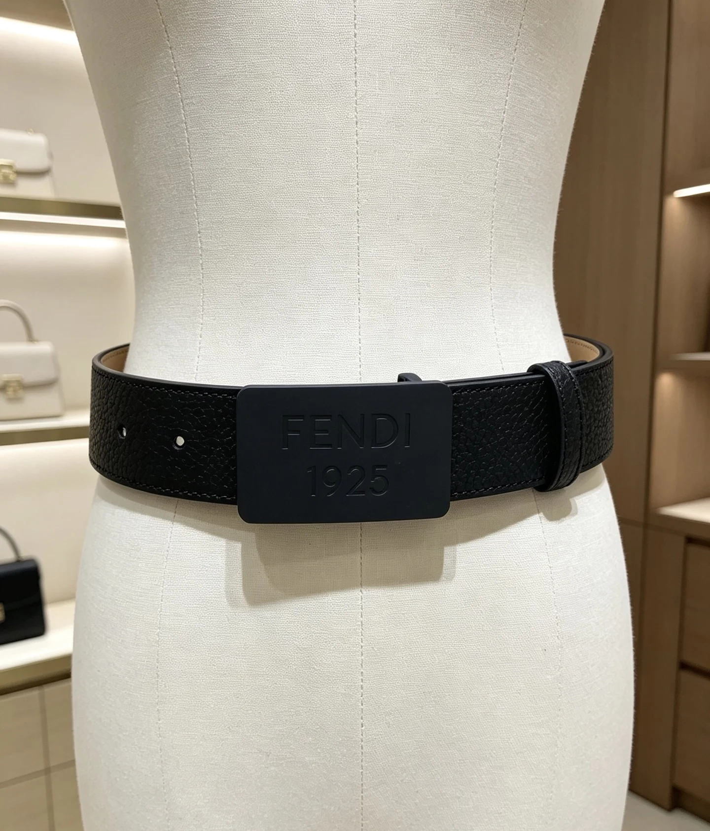 FENDI Belts Black 35mm Width A8010050331 - Image 7