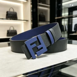 Alternative view of FENDI Belts Black-Blue 38mm Width A8010050118