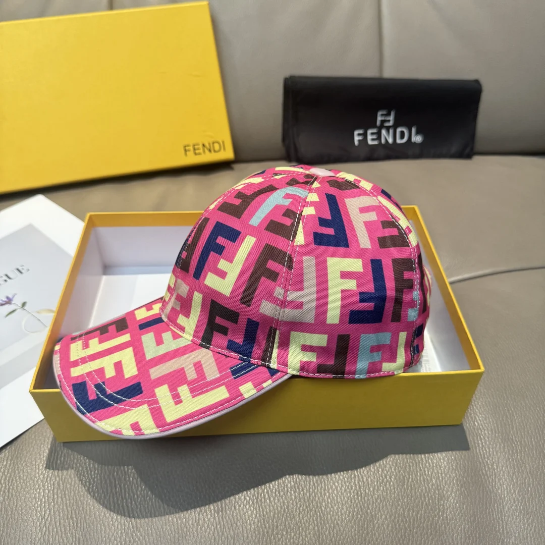 FENDI Caps Pink-Yellow-Blue-Brown F010070231 - Image 2
