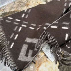 Alternative view of FENDI Scarves Brown-White A2010070881