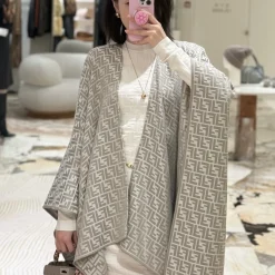 FENDI Scarves Gray-White C1510070395