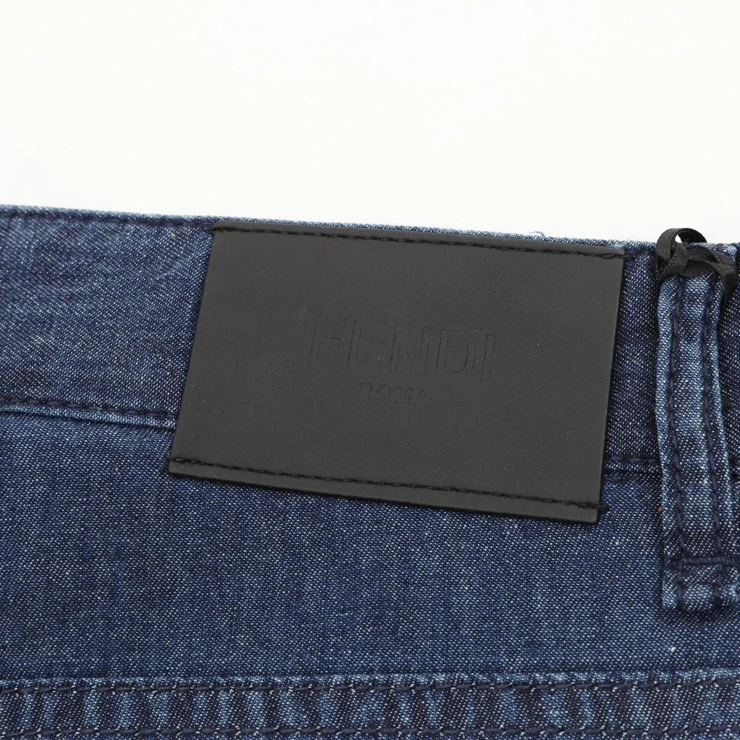 FENDI Trousers Cotton Denim Blue 46-52 B70202610040073 - Image 6