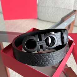 Alternative view of FERRAGAMO Belts Black 3.5cm Width A7010050003