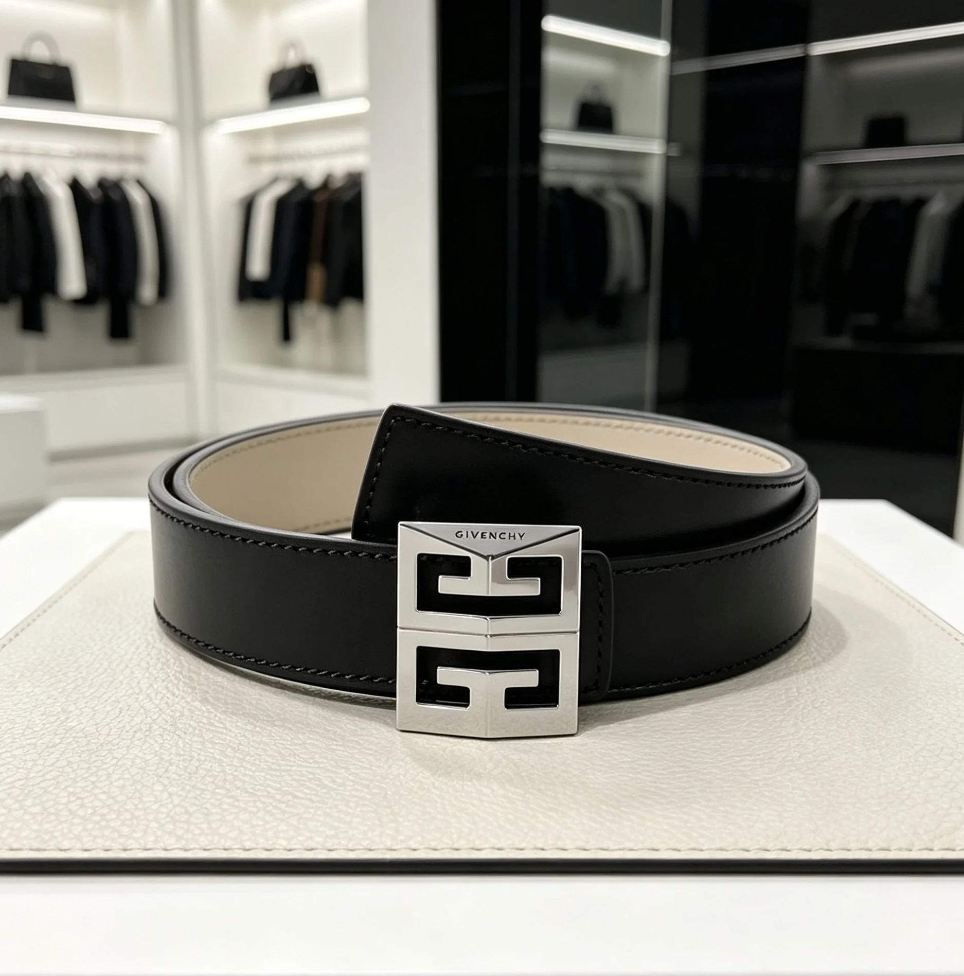 GUCCI Belts Black-Silver 30mm Width A8010050146 - Image 3