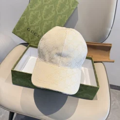 GUCCI Caps Canvas Leather Beige 56 F510071627