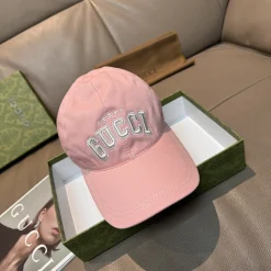 GUCCI Caps Cotton Pink-Silver One Size F510070224