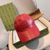 GUCCI Caps Leather Red 56 F510071626