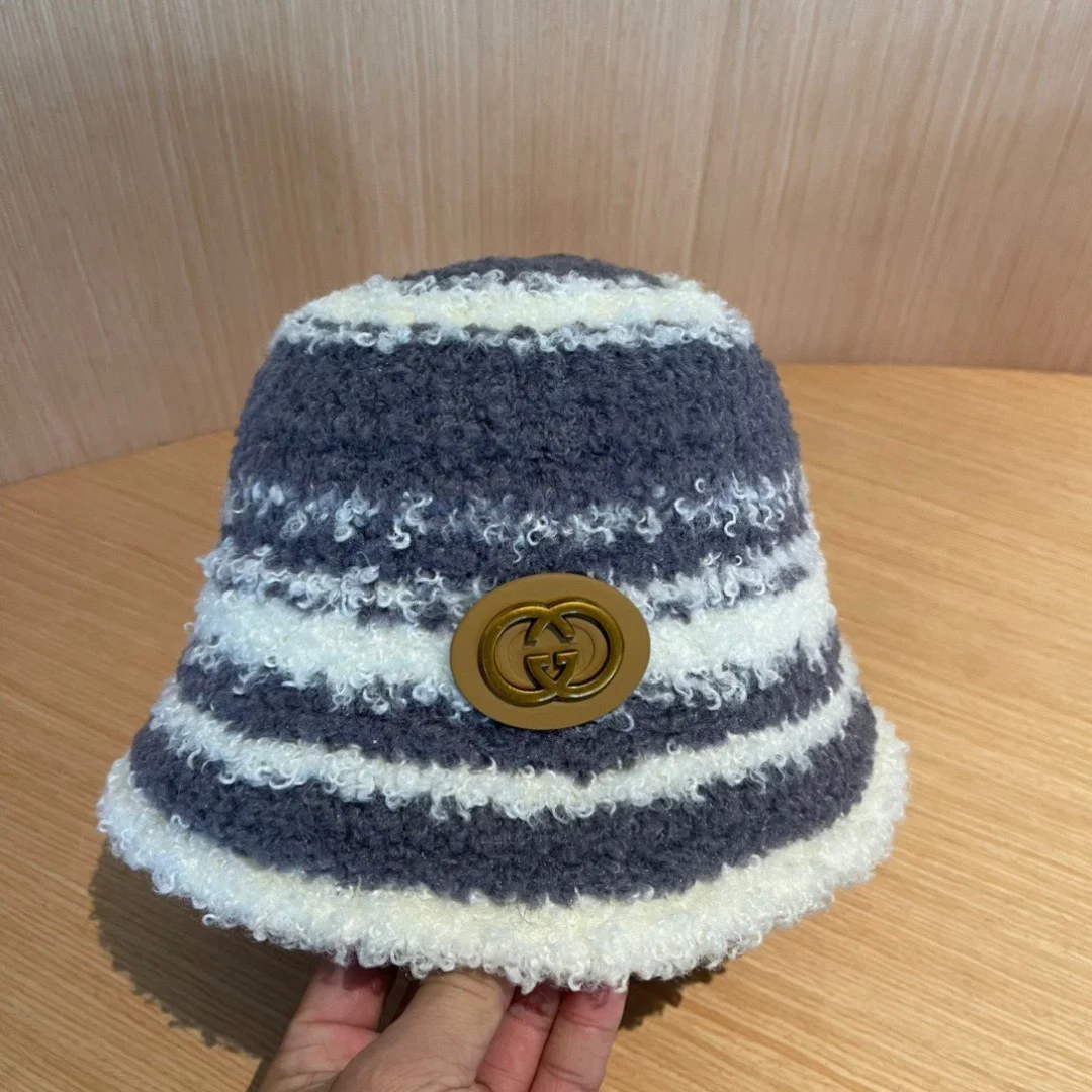 GUCCI Hats Gray-White F510072427 - Image 7