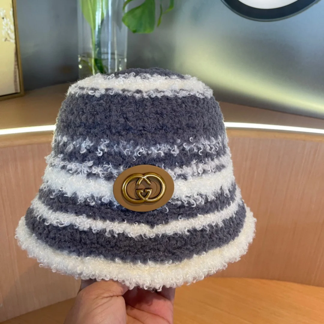 GUCCI Hats Gray-White F510072427 - Image 8