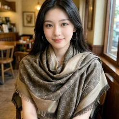 GUCCI Scarves Brown-Beige A7010071257