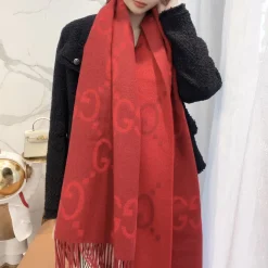 GUCCI Scarves Cashmere Red One Size A2510071495