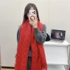 GUCCI Scarves Red 180-60CM D210070129