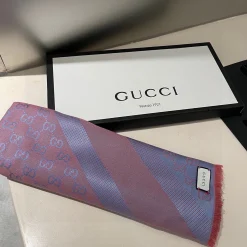 Alternative view of GUCCI Scarves Silk Cashmere Purple-Pink 140_140 A2510070835