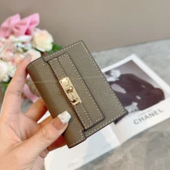 Alternative view of HERMES Accessories Leather Brown-Gold F010072088