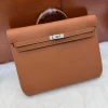 HERMES Briefcases Bags Brown 36X29X5CM A85010062411