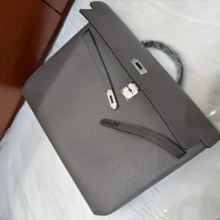 Alternative view of HERMES Briefcases Bags Gray-Silver 36X29X5CM A85010062401