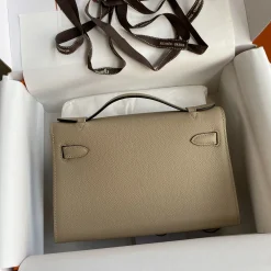 Alternative view of HERMES Clutches Bags Beige-Gold 22CM F5010061552