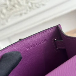 Alternative view of HERMES Clutches Bags Purple-Gold F5010061288