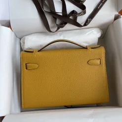 Alternative view of HERMES Clutches Bags Yellow-Silver F5010061522