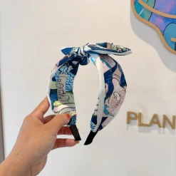 Alternative view of HERMES Hair Accessories Silk Blue-Pink-White One Size D510073443