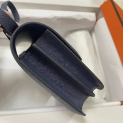Alternative view of HERMES Shoulder Bags Epsom Leather Blue-Silver 19CM H5010061995