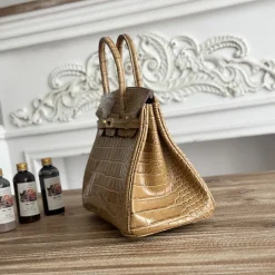 Alternative view of HERMES Top Handle Bags Beige-Gold A35010063589