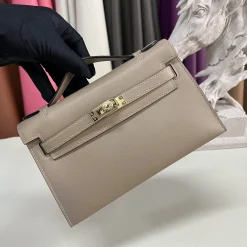 HERMES Top Handle Bags Beige-Gold G5010061113