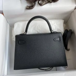 Alternative view of HERMES Top Handle Bags Black F5010062288