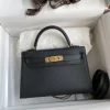 HERMES Top Handle Bags Black-Gold F5010062291