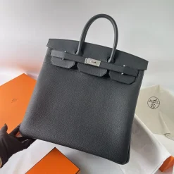 HERMES Top Handle Bags Black-Silver B65010063235